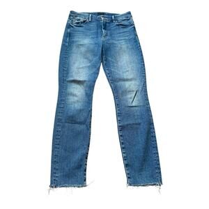 Mother Denim High Waisted Looker Ankle Fray in Hop On Hop Off Size 27